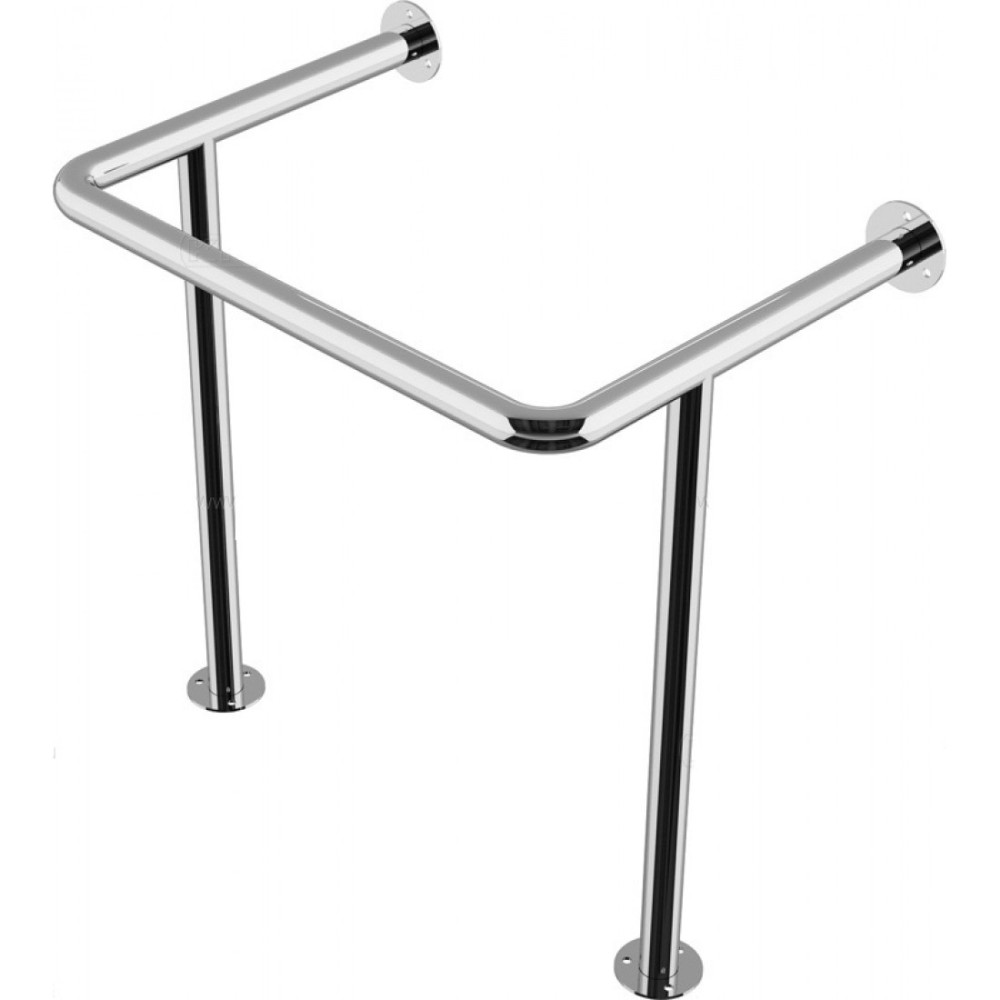 Поручень угловой для раковины на 2-х стойках