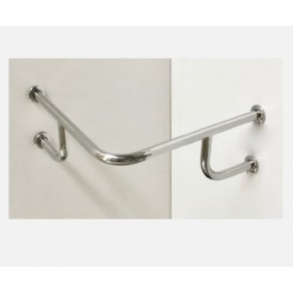 Поручень угловой для раковины настенный