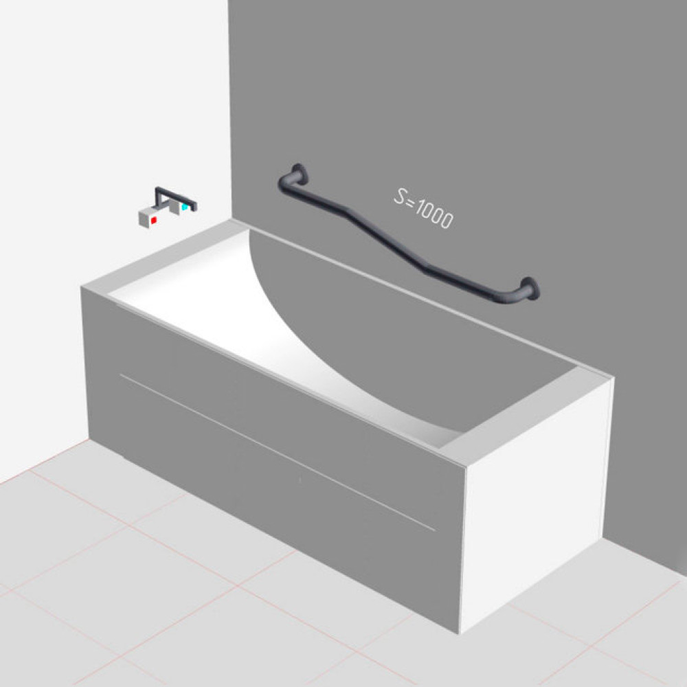 Поручень настенный ломанный